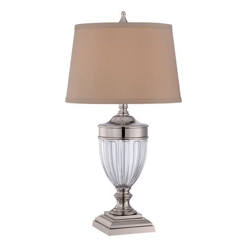 Sprawdź Lampa stołowa Dennison 1 – polerowany nikiel Elstead