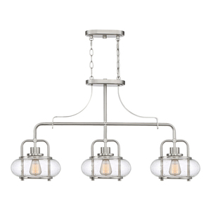 Lampa wisząca Trilogy 3 Light Island – nikiel szczotkowany Elstead small 2