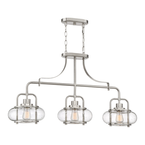 Sprawdź Lampa wisząca Trilogy 3 Light Island – nikiel szczotkowany Elstead
