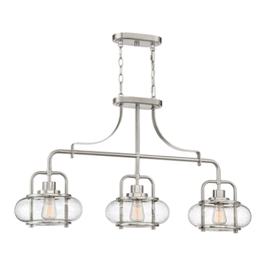 Lampa wisząca Trilogy 3 Light Island – nikiel szczotkowany Elstead small 0