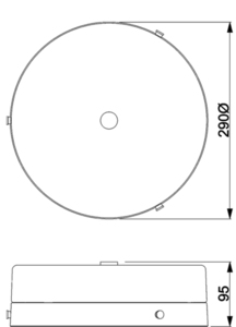 Plafon Tamar 1  - polerowane złoto Elstead small 4