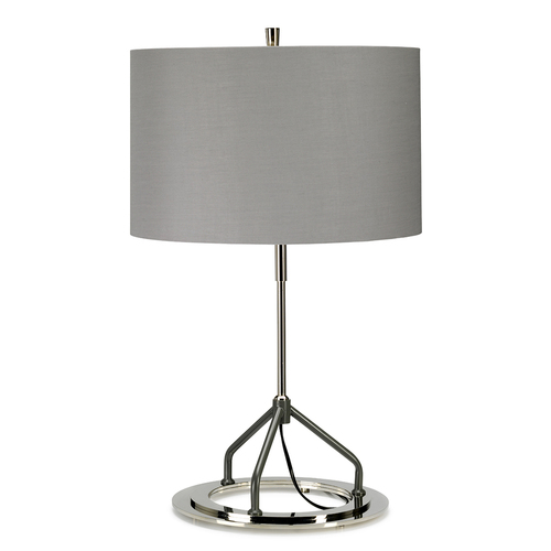 Sprawdź Lampa stołowa Vicenza – biały polerowany nikiel Elstead