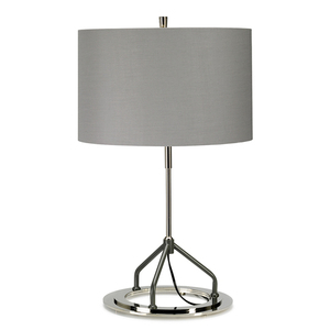 Lampa stołowa Vicenza – biały polerowany nikiel Elstead small 0
