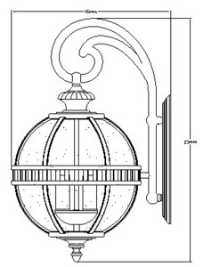 Lampa ścienna Halleron 3 Elstead small 1