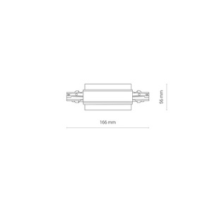 Łącznik prosty do szynoprzewodu podtynkowego CTLS RECESSED POWER STRAIGHT CONNECTOR 8685 czarny Nowodvorski small 3