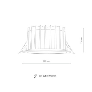 Downlight CL KEA LED 40W 3000K IP44 8768 Nowodvorski small 7