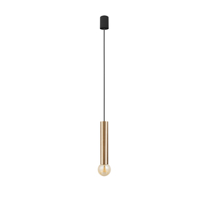 Lampa wisząca Nowodvorski BATON 7851 – mosiądz i czerń, 1×E27 small 0
