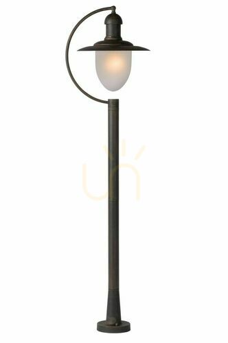 Sprawdź Słupek ogrodowy Lucide Aruba brązowy metalowy IP44 E27 11873/01/97