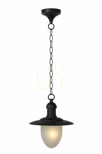 Sprawdź Lampa Zewnętrzna Wisząca Lucide Aruba Czarna IP44 E27 Metal 11872/01/30