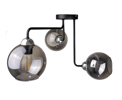 Sprawdź Lampa sufitowa 3xE27 COSMO BLACK/SILVER