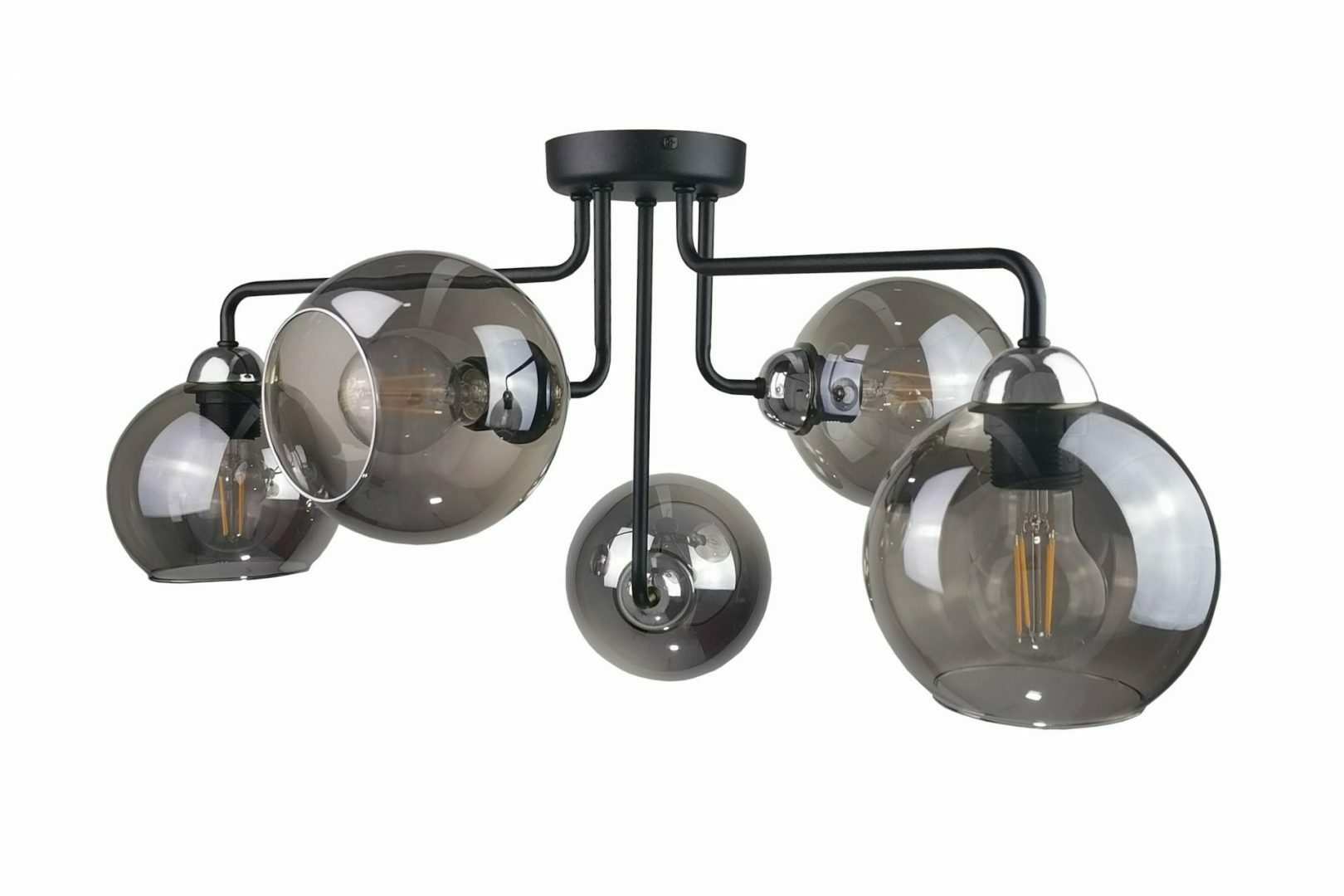 Sprawdź Lampa sufitowa 5xE27 COSMO BLACK/SILVER Lampa sufitowa 5xE27 COSMO BLACK/SILVER