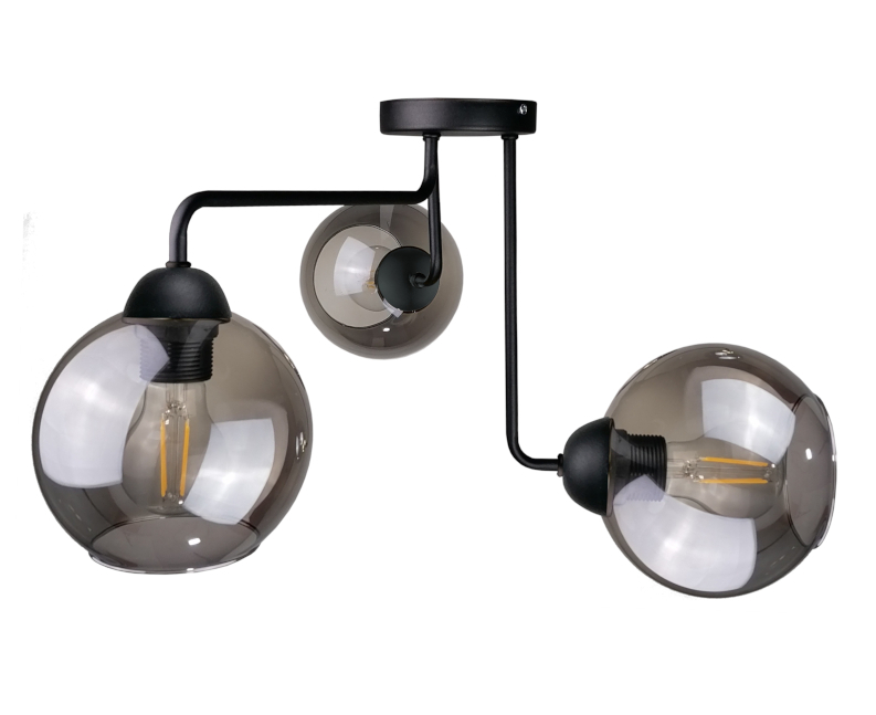 Sprawdź Lampa sufitowa 3xE27 COSMO BLACK Lampa sufitowa 3xE27 COSMO BLACK
