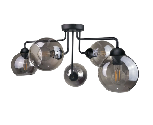 Sprawdź Lampa sufitowa 5xE27 COSMO BLACK