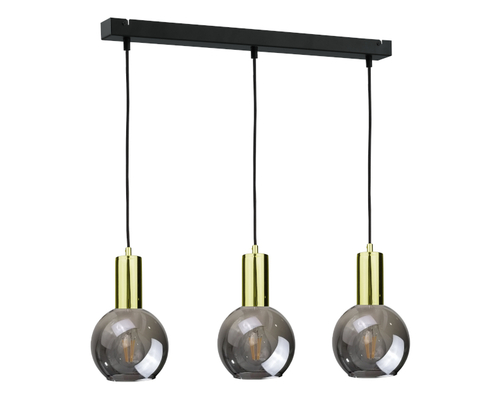 Sprawdź Lampa wisząca 3xE27 SUPRA BLACK/GOLD