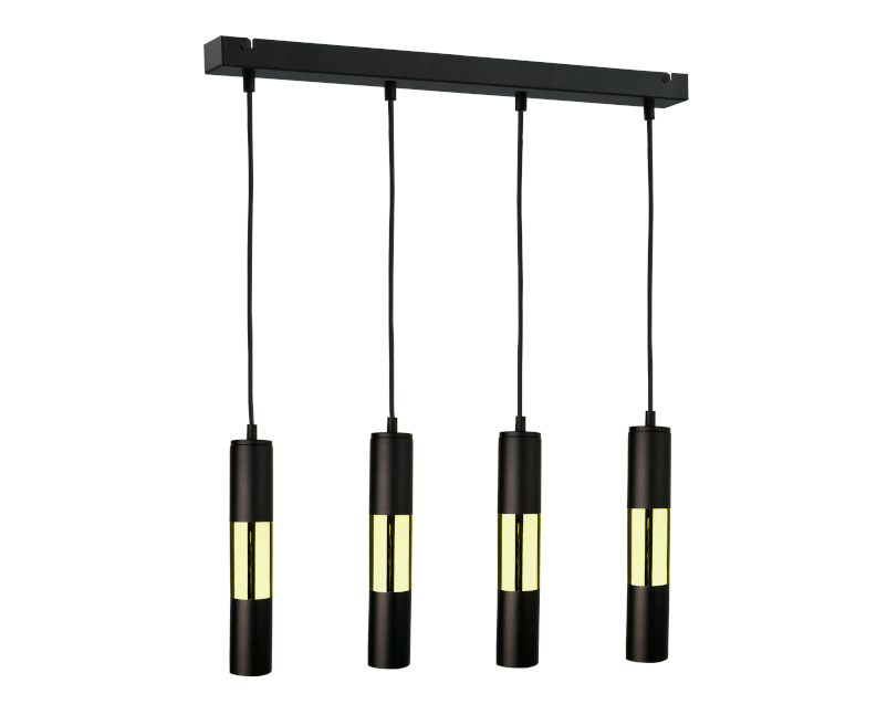 Sprawdź Lampa wisząca 4xGU10 MAGNUM BLACK/GOLD Lampa wisząca 4xGU10 MAGNUM BLACK/GOLD