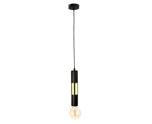 Sprawdź Lampa wisząca Keter Lighting MAGNUM BULB 1264, czarno-złota, 1×E27