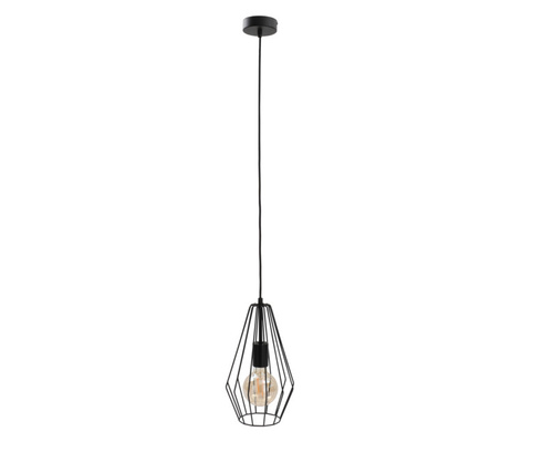 Sprawdź Lampa wisząca druciana LEX BLACK 1xE27 czarna Keter Lighting