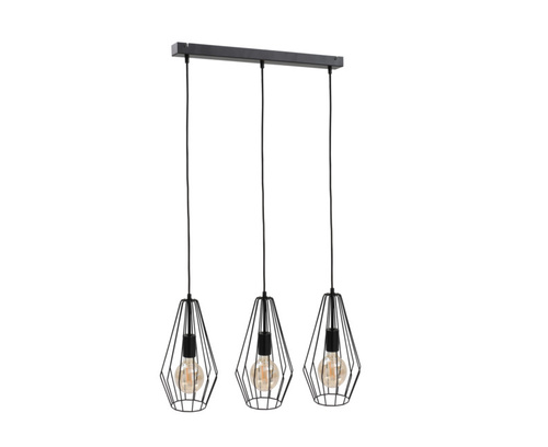 Sprawdź Lampa wisząca 3xE27 LEX BLACK