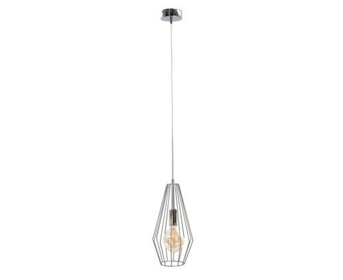 Sprawdź Lampa wisząca druciana LEX SILVER 1xE27 srebrna Keter Lighting