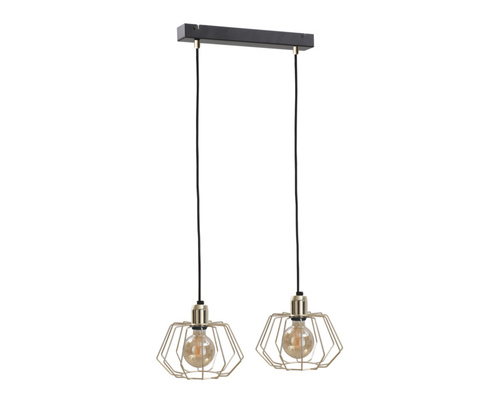 Sprawdź Lampa wisząca Keter Lighting LAYA GOLD 574, 2xE27, złota i czarna