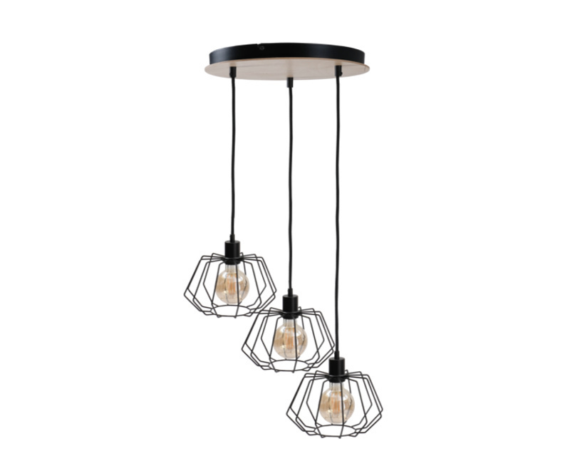 Sprawdź Lampa wisząca 3xE27 SOHO WOOD Lampa wisząca 3xE27 SOHO WOOD