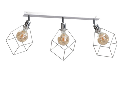 Sprawdź Reflektorek 3-punktowy Keter Lighting Ruben Silver chrom 3×E27 63 cm 777