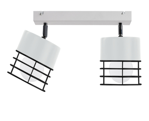 Sprawdź Reflektorek sufitowy Keter Lighting OHIO biało-czarny 2 × E27 50 cm 784