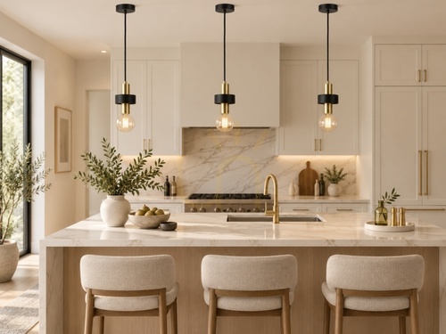Sprawdź Lampa wisząca Keter Lighting Unica 308 czarno-złota, 1×E27
