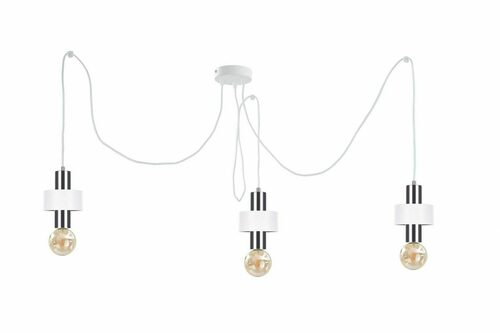 Sprawdź Lampa wisząca Keter Lighting UNICA White/Silver 3×E27 998