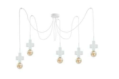 Sprawdź Lampa wisząca 5xE27 Keter Lighting UNICA WHITE, biała