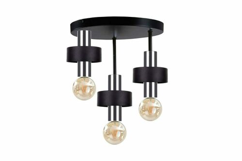 Sprawdź Lampa sufitowa 3xE27 UNICA BLACK/SILVER