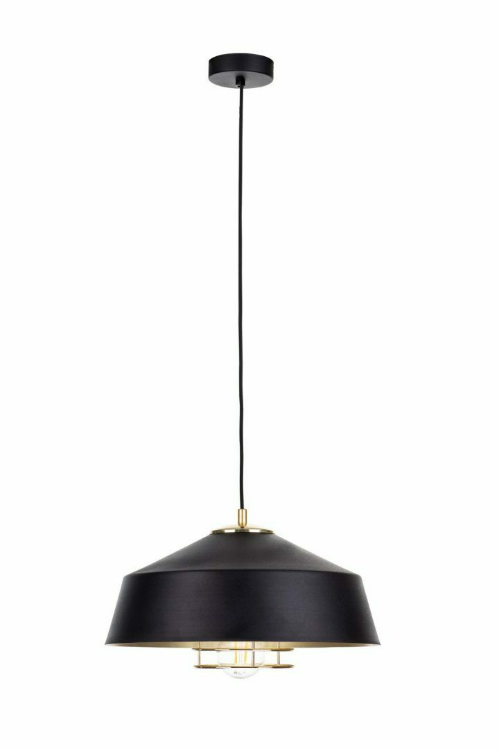 Sprawdź Lampa wisząca 1xE27 ELECTRA GOLD/BLACK Lampa wisząca 1xE27 ELECTRA GOLD/BLACK