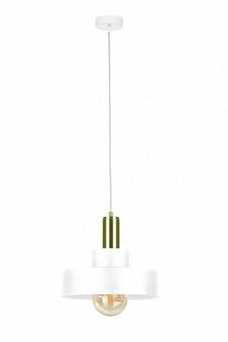 Sprawdź Biało-złota lampa wisząca Keter Lighting GIZA 897 1×E27 maks. 60 W 30 cm