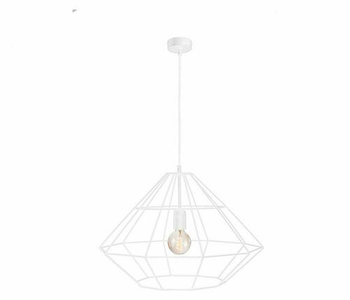 Sprawdź Lampa wisząca Keter Lighting KIRA WHITE 188, biała, 1×E27, 55 cm