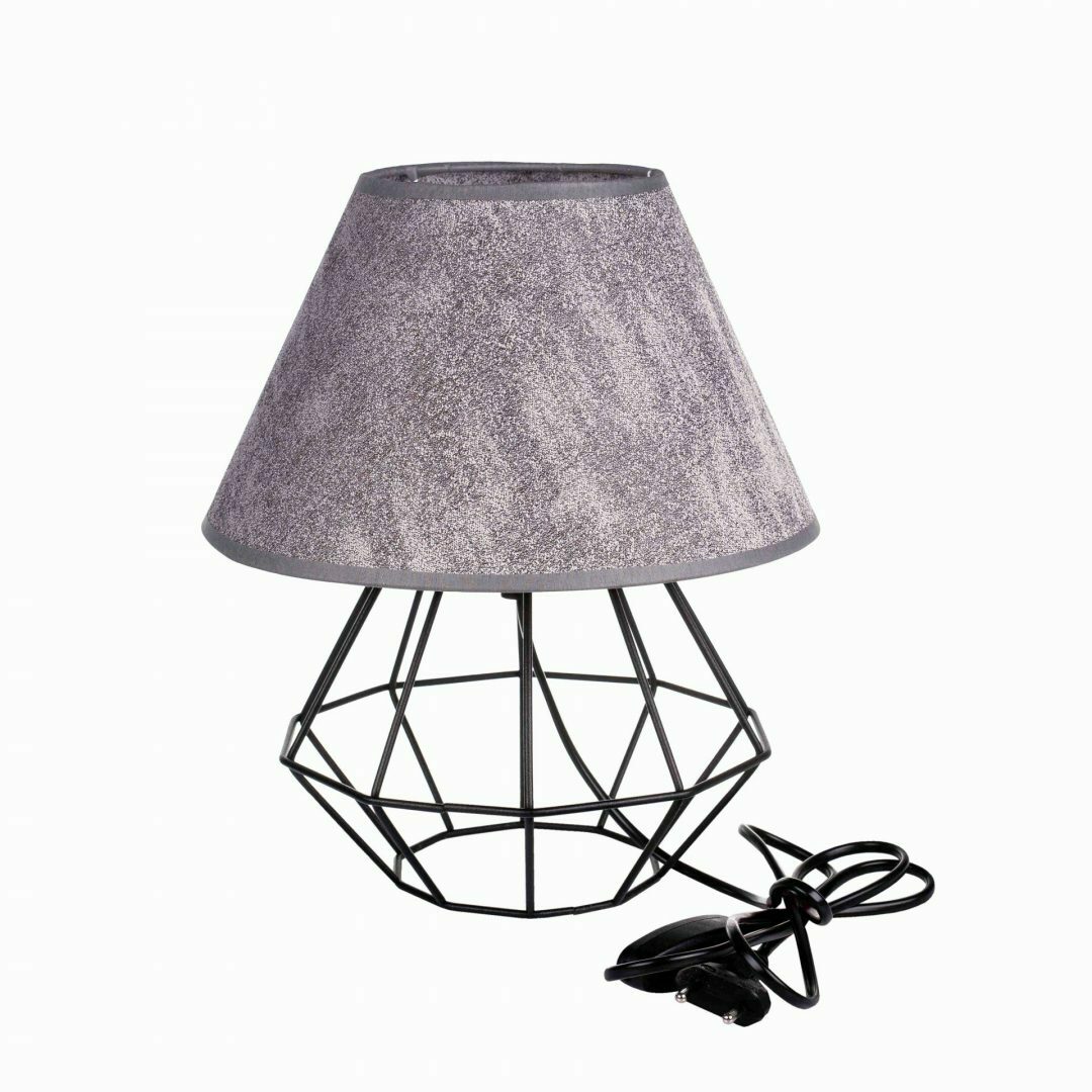 Sprawdź Lampka nocna 1xE27 PATI BLACK/GREY Lampka nocna 1xE27 PATI BLACK/GREY