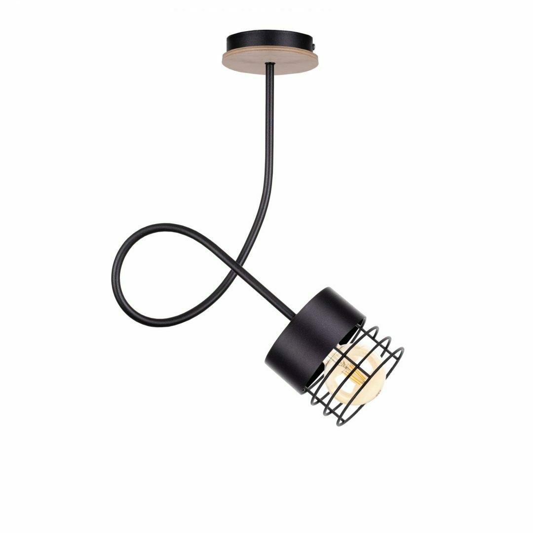 Sprawdź Lampa sufitowa 1xE27 CASA BLACK WOOD Lampa sufitowa 1xE27 CASA BLACK WOOD