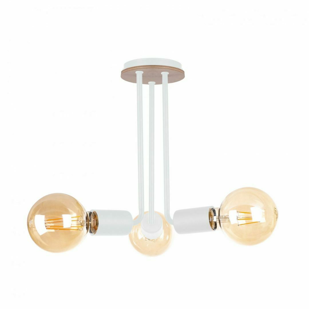 Sprawdź Lampa sufitowa 3xE27 VENNA WOOD WHITE Lampa sufitowa 3xE27 VENNA WOOD WHITE