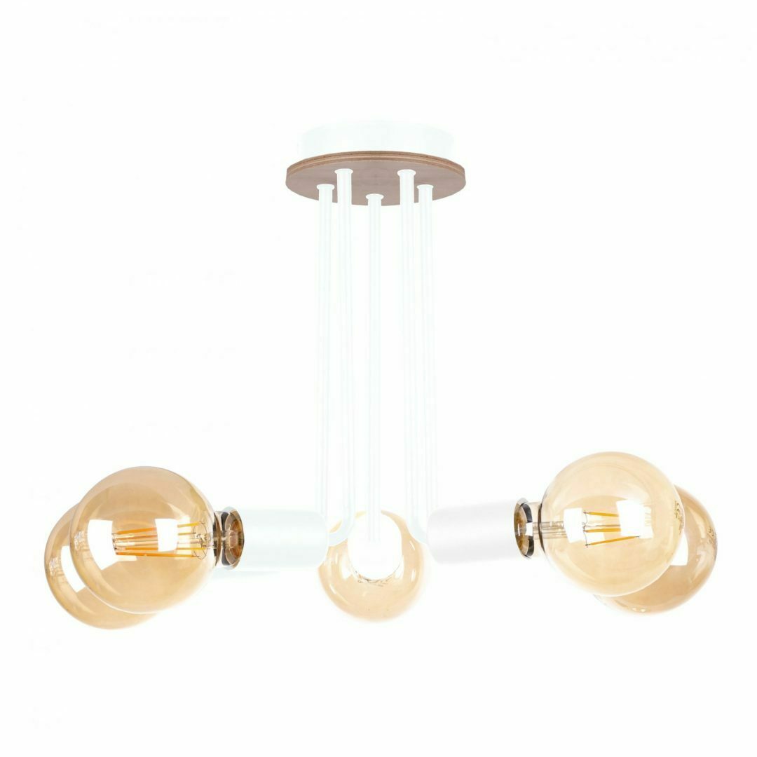 Sprawdź Lampa sufitowa 5xE27 VENNA WOOD WHITE Lampa sufitowa 5xE27 VENNA WOOD WHITE