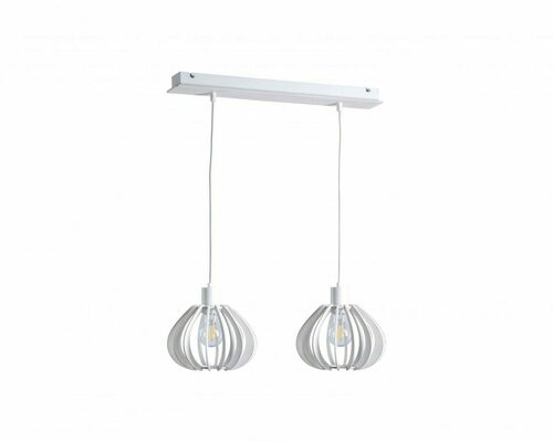 Sprawdź Lampa wisząca Keter Lighting Nicoleta 804 bielona 2 × E27 120 cm