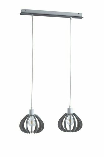 Sprawdź Lampa wisząca Keter Lighting NICOLETA GREY 834 2×E27 biała/szara
