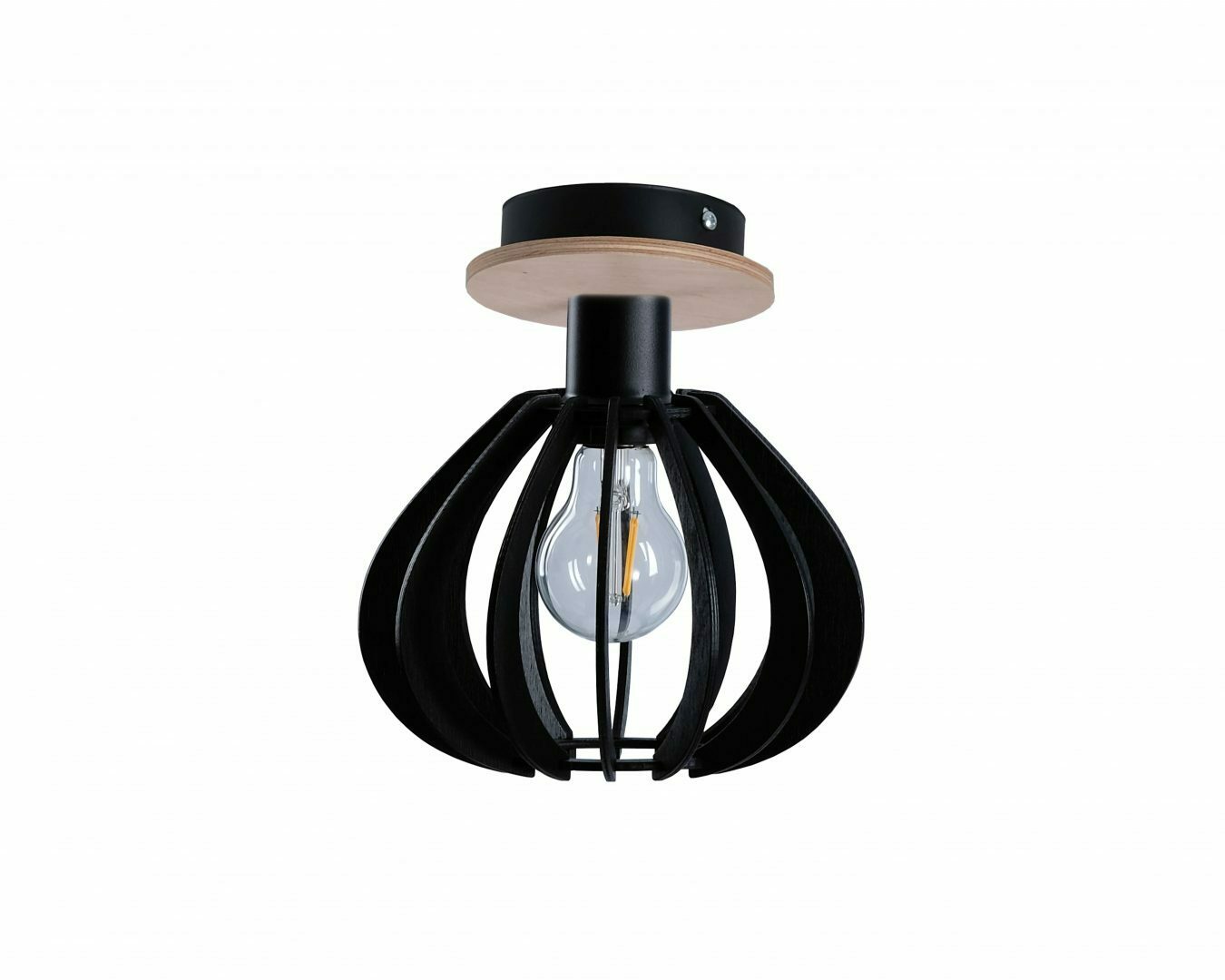 Sprawdź Lampa sufitowa 1xE27 NICOLETA BLACK AND NATURAL 810 Lampa sufitowa 1xE27 NICOLETA BLACK AND NATURAL 810