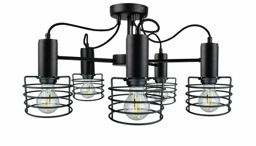 Sprawdź Lampa sufitowa 5xE27 RUNE BLACK