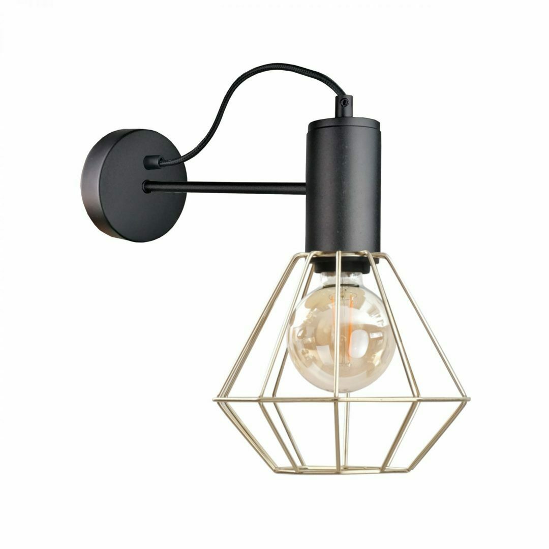 Sprawdź Kinkiet 1xE27 LARS BLACK/GOLD Kinkiet 1xE27 LARS BLACK/GOLD