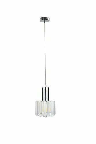 Sprawdź Lampa wisząca Keter Lighting DECO 1605 srebrna z kryształkami, 1×E27