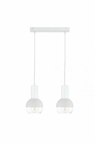 Sprawdź Lampa wisząca Keter Lighting ICE 1610 biała, szklana, 2×E27