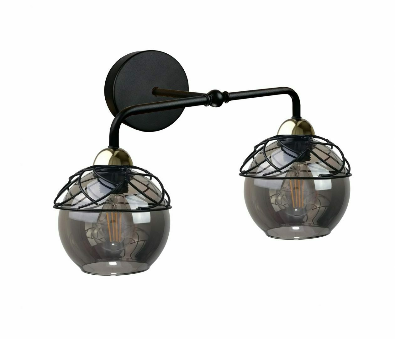 Sprawdź Kinkiet 2xE27 MERA BLACK/GOLD Kinkiet 2xE27 MERA BLACK/GOLD