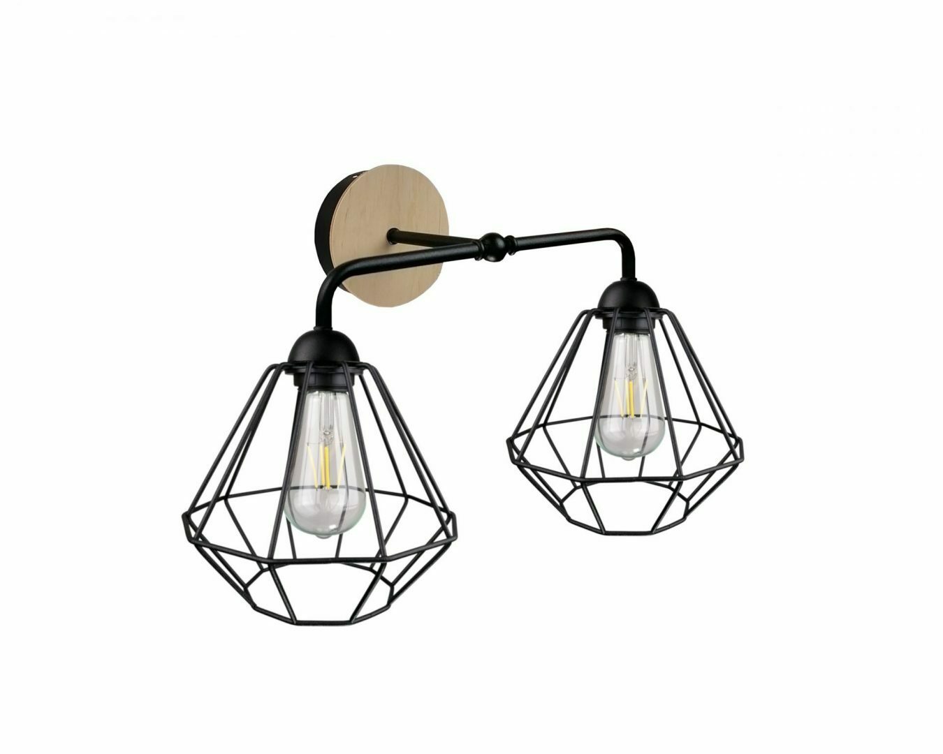 Sprawdź Kinkiet 2xE27 FOSKAL BLACK WOOD Kinkiet 2xE27 FOSKAL BLACK WOOD