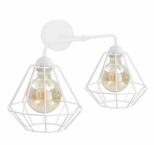 Sprawdź Biały kinkiet Keter Lighting FOSKAL 1413, 2×E27, 46 cm