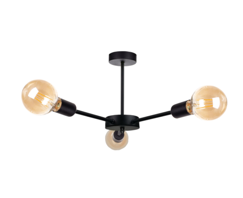 Sprawdź Lampa sufitowa 3xE27 SUN BLACK