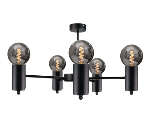 Sprawdź Lampa sufitowa 5xE27 ARDE BLACK